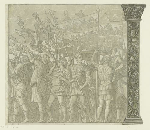 Triomftocht van Julius Caesar by Andrea Andreani