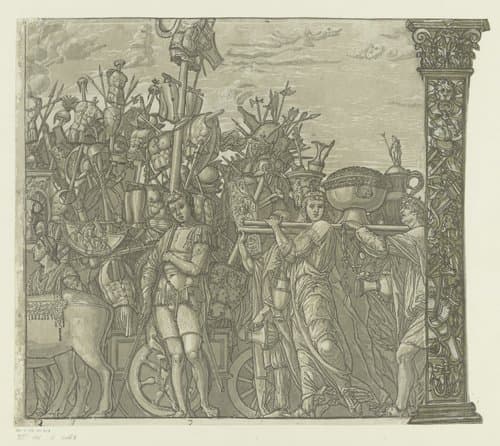 Triomftocht van Julius Caesar by Andrea Andreani