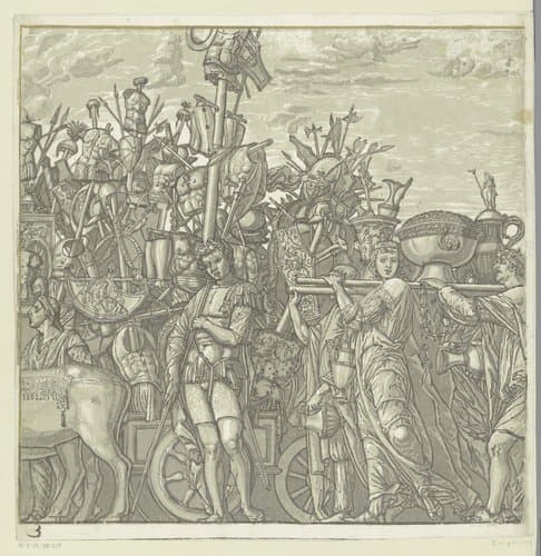 Triomftocht van Julius Caesar by Andrea Andreani
