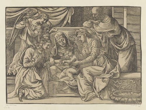 Mystieke huwelijk van de Heilige Catharina by Nicolò Boldrini