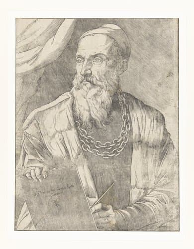Portret van kunstenaar Titiaan by Giovanni Britto
