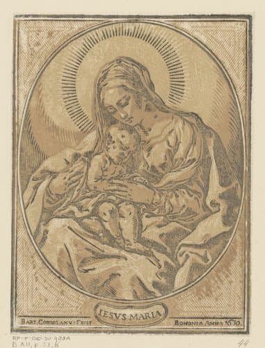 Maria met het Christuskind by Bartolommeo Coriolano
