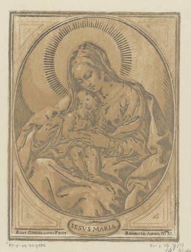 Maria met het Christuskind by Bartolommeo Coriolano
