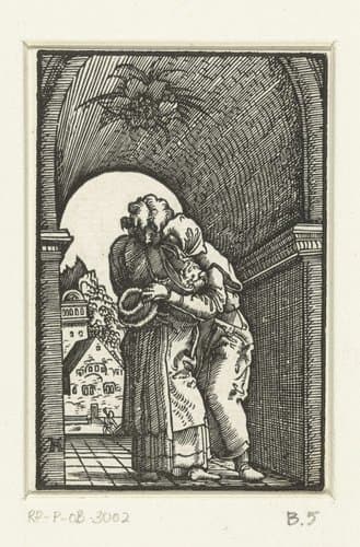 De val en verlossing van de mensheid by Albrecht Altdorfer