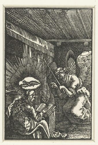 De val en verlossing van de mensheid by Albrecht Altdorfer