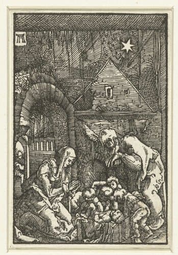 Geboorte van Christus by Albrecht Altdorfer