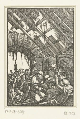 De val en verlossing van de mensheid by Albrecht Altdorfer