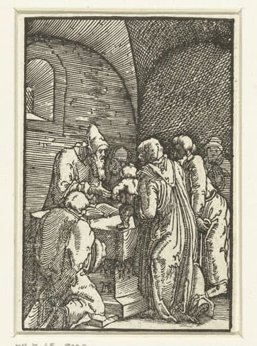 Presentatie van Christus in de tempel by Albrecht Altdorfer