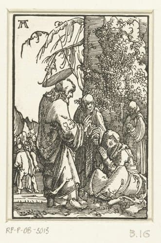 De val en verlossing van de mensheid by Albrecht Altdorfer