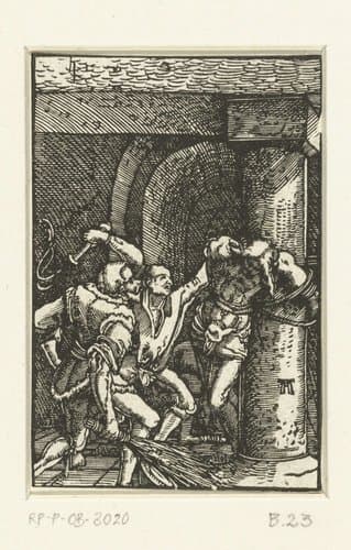 De val en verlossing van de mensheid by Albrecht Altdorfer