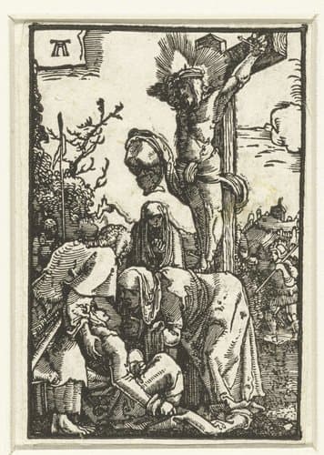 Christus aan het kruis by Albrecht Altdorfer