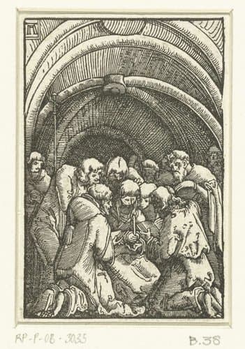 De val en verlossing van de mensheid by Albrecht Altdorfer