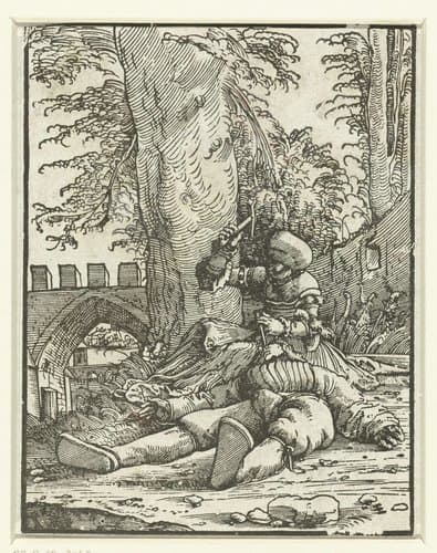 Jaël doodt Sisera by Albrecht Altdorfer