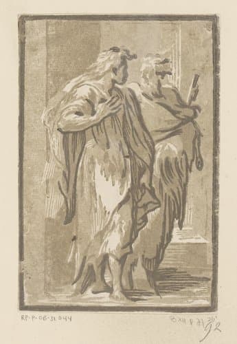 Heiligen Johannes en Petrus by Ugo da Carpi