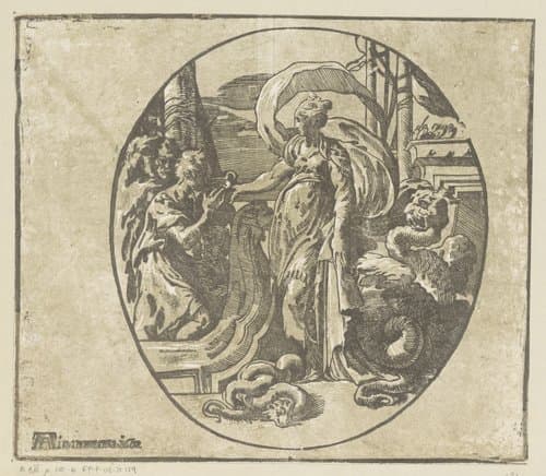 Odysseus op het eiland van Circe by Antonio da Trento