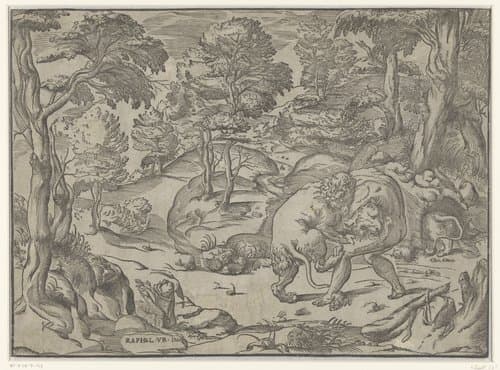 Hercules en de Nemeïsche leeuw by anonymous