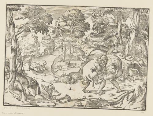 Hercules en de Nemeïsche leeuw by anonymous