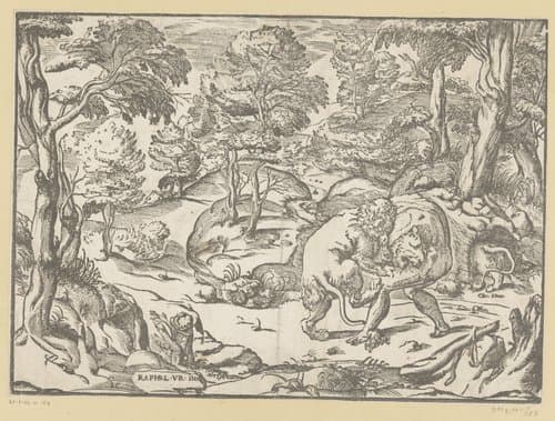 Hercules en de Nemeïsche leeuw by anonymous