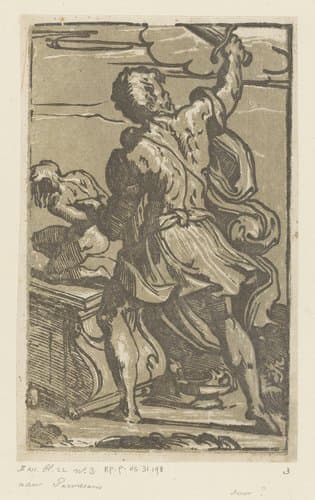 Offer van Isaak by Antonio da Trento