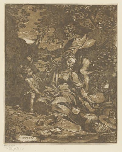 Rest on the Flight into Egypt by anonymous