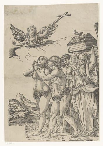 Triomf van Christus (eerste deel) by Andrea Andreani
