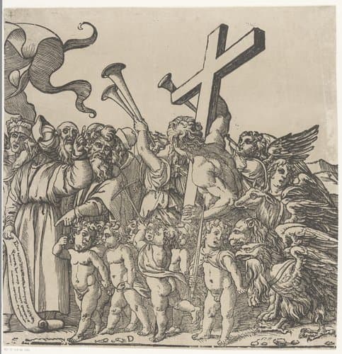 Triomf van Christus (vierde deel) by Andrea Andreani