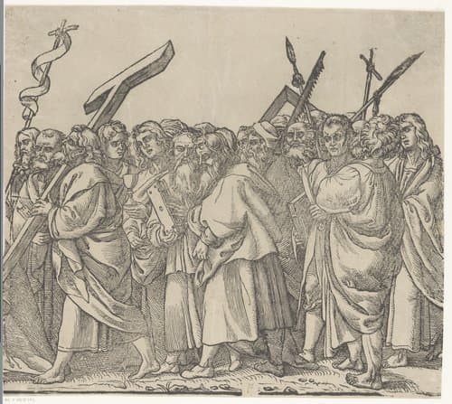 Triomf van Christus (zesde deel) by Andrea Andreani