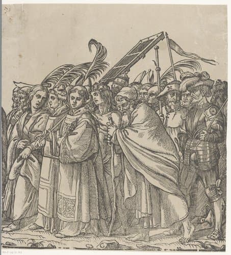 Triomf van Christus (zevende deel) by Andrea Andreani