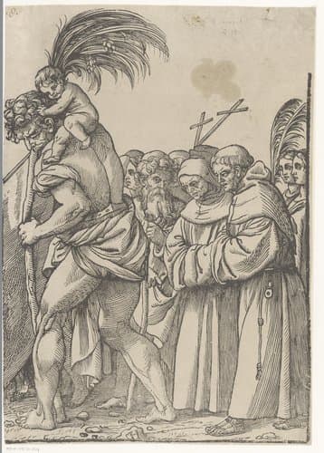 Triomf van Christus (achtste deel) by Andrea Andreani