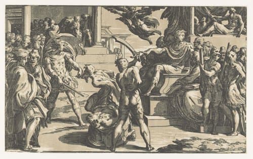 Martelaarschap van de heiligen Petrus en Paulus by Antonio da Trento