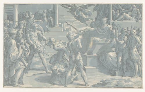 Martelaarschap van de heiligen Petrus en Paulus by Antonio da Trento