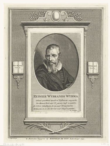 Portret van Reinier Wybrands Wybma by Andries van Buysen (Sr.)