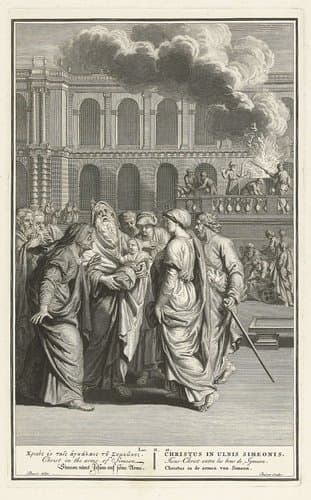 Simeon en het Christuskind by Andries van Buysen (Sr.)