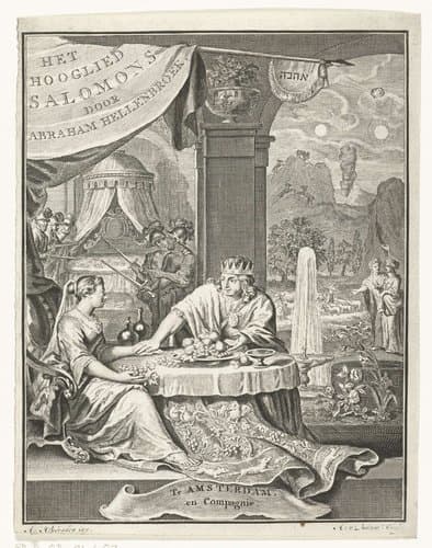 Titelpagina voor: Abraham Hellenbroek, Het Hooglied Salomons, Amsterdam: 1737. by Andries van Buysen (Sr.)