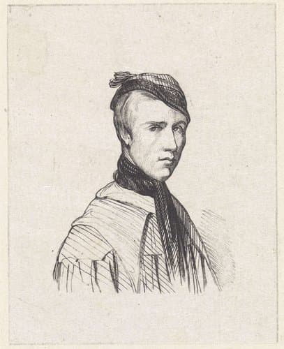 Zelfportret by Adolphe Alexandre Dillens