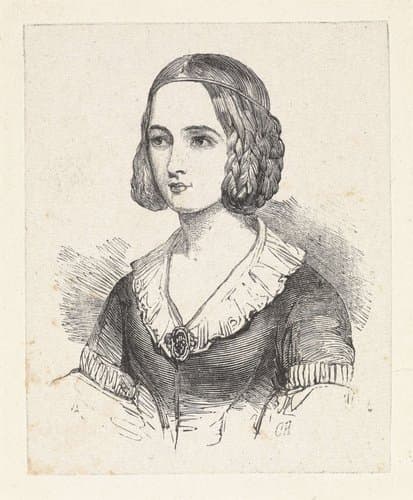Portret van Fanny Geefs-Corr