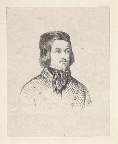 Portret van Aloysius Geefs by anonymous