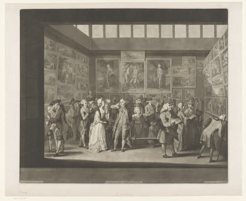 Schilderijententoonstelling in de Royal Academy, 1771 by Richard Earlom