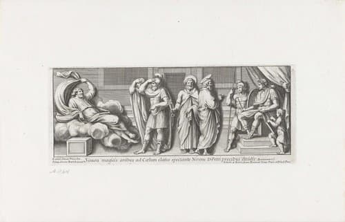 Simon de tovenaar by Pietro Sante Bartoli
