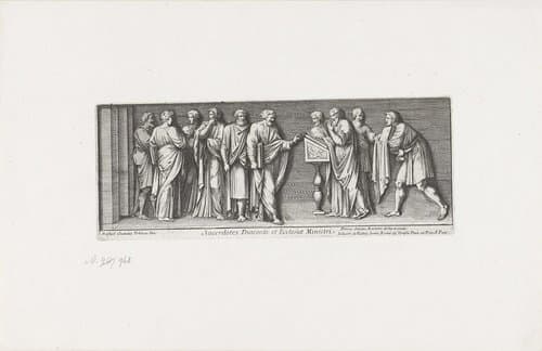 Paulus in de synagoge by Pietro Sante Bartoli