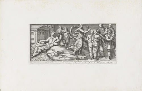 Aankomst van Giovanni de' Medici in Florence by Pietro Sante Bartoli