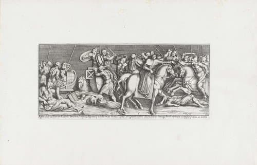 Scènes uit het leven van paus Leo X by Pietro Sante Bartoli