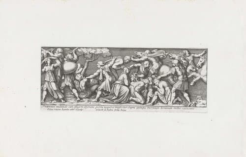 Scènes uit het leven van paus Leo X by Pietro Sante Bartoli