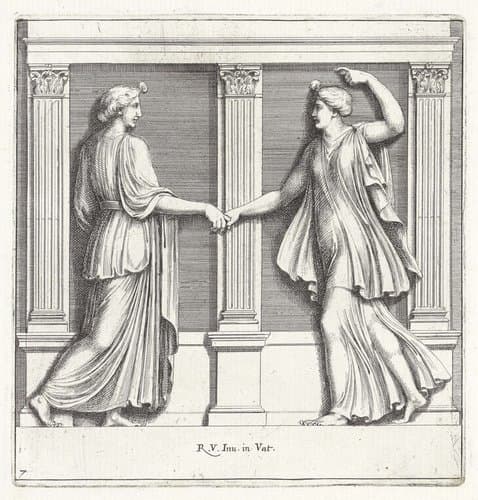 Reliëfs in de Loggia van Rafaël by Pietro Sante Bartoli