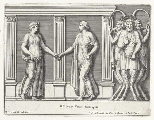 Reliëfs in de Loggia van Rafaël by Pietro Sante Bartoli