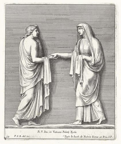 Reliëfs in de Loggia van Rafaël by Pietro Sante Bartoli