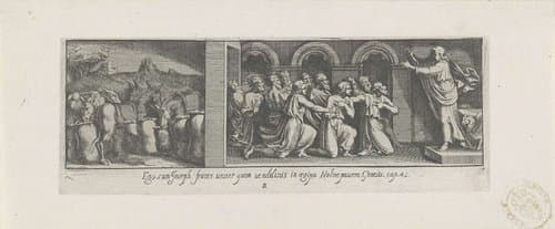 Jozef maakt zich bekend aan zijn broers by Pietro Sante Bartoli
