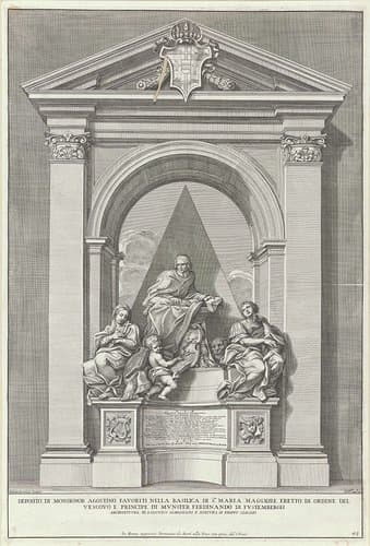 Deposito di monsignor Agostino Favoriti nella basilica di S. Maria Maggiore eretto di ordine del vescovo e principe di munster Ferdinando di Fustembergh by Pietro Sante Bartoli