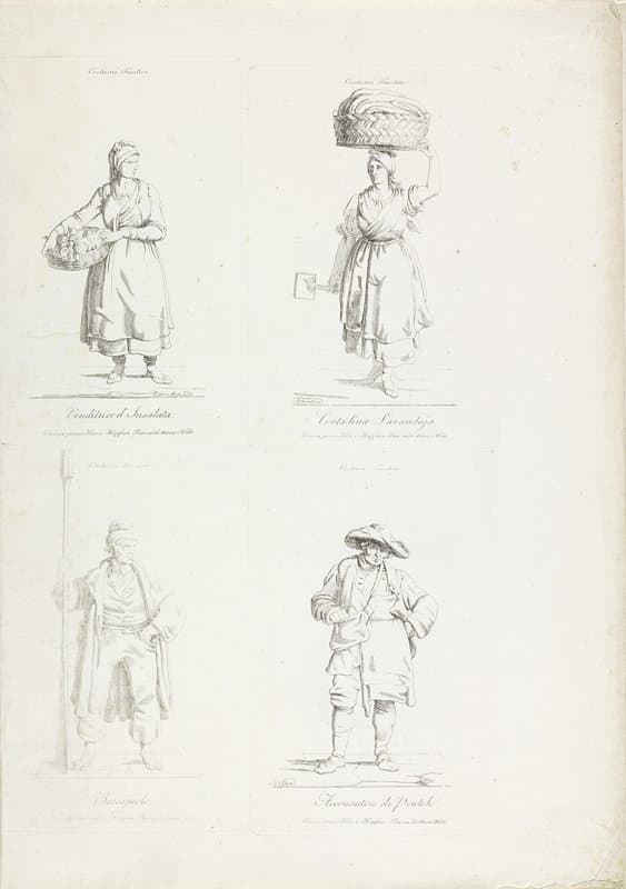 Acht figuren uit Triëst by Eugenio Bosa