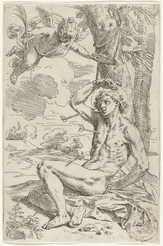 Heilige Sebastiaan by Simone Cantarini